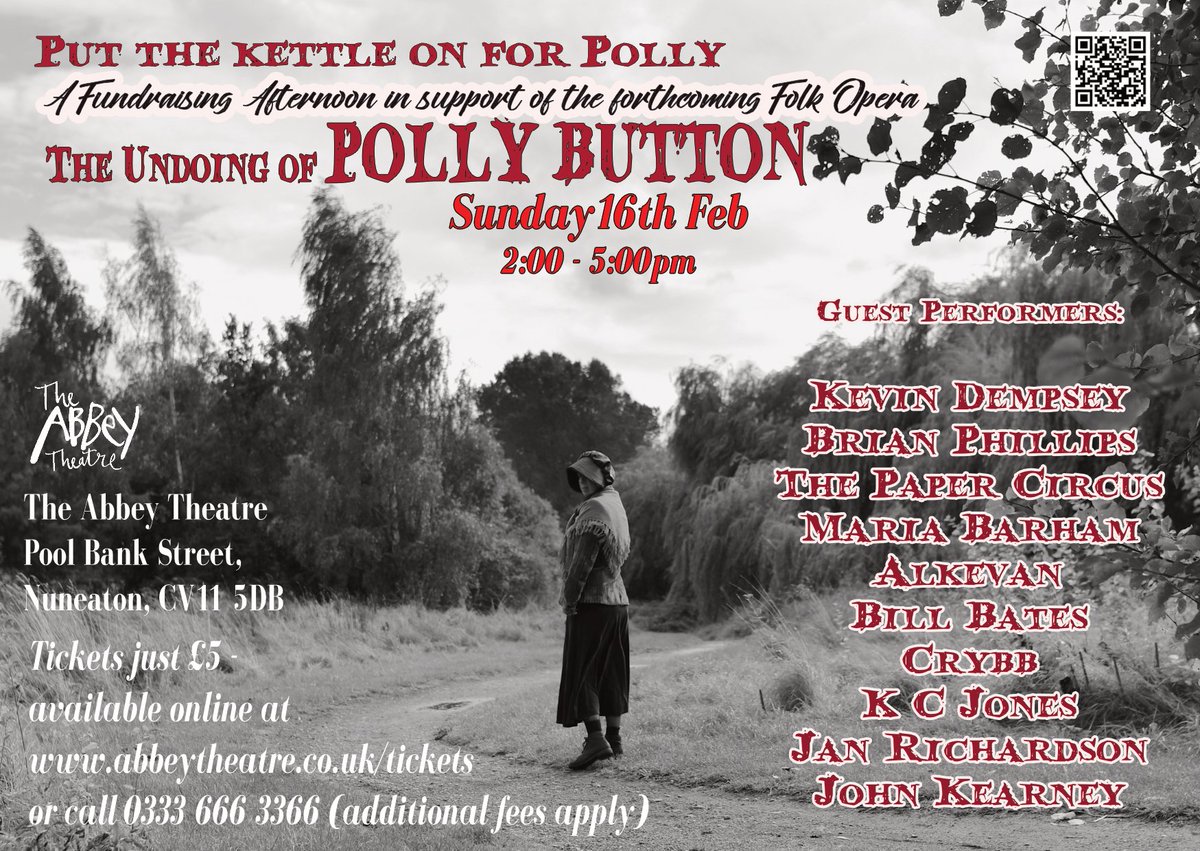 Only two weeks away from this amazing fundraiser: come along and support us!  For £5 you will get a concert of top class Midlands folk acts, a sneak preview of the folk opera,  a book exhibition by <a href="/PB1832/">PollyB1832</a> , a <a href="/nuneatonmems/">Nuneaton Memories</a> show plus lots of tea and cake!