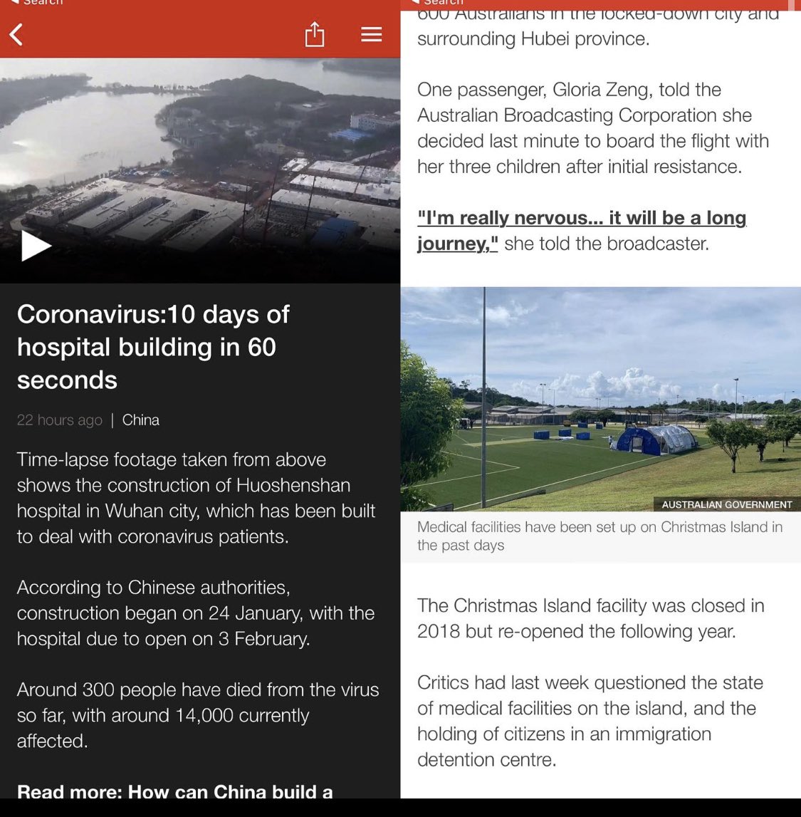 vectormedic's tweet photo. #coronavirus #CoronavirusOutbreak in 10 days China builds 1000 bed hospital, Australia builds tent. https://t.co/7X5s5BcV4r