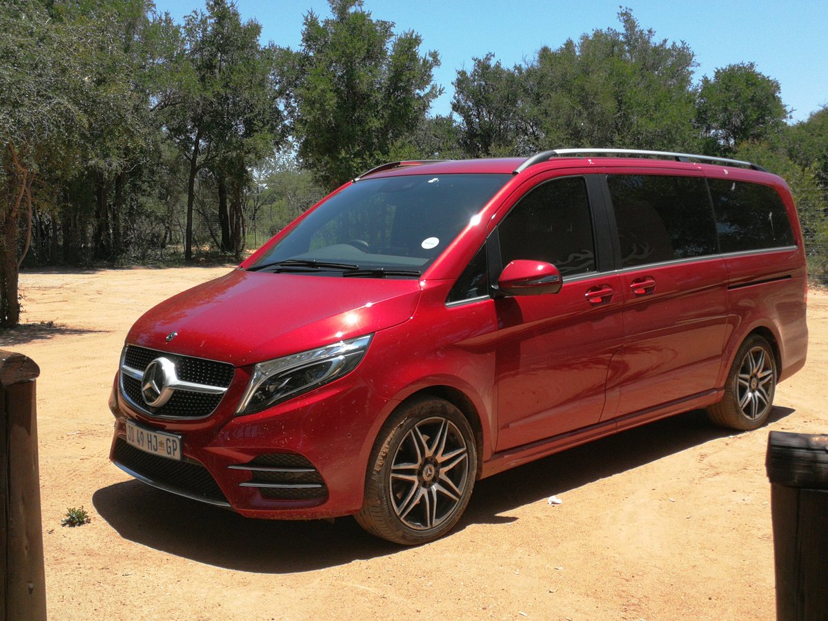 motormatters's tweet photo. Shuttle service over and today the @MercedesBenz_SA #V220 goes into touring mode as we visit @dinokengreserve. @selvin_govender @natswest @TechnoBokMedia @SteveSpeedZA @craigjsa @glendaw13 @khuleonwheels @WheelsForHeels1 https://t.co/4woWnEog5A