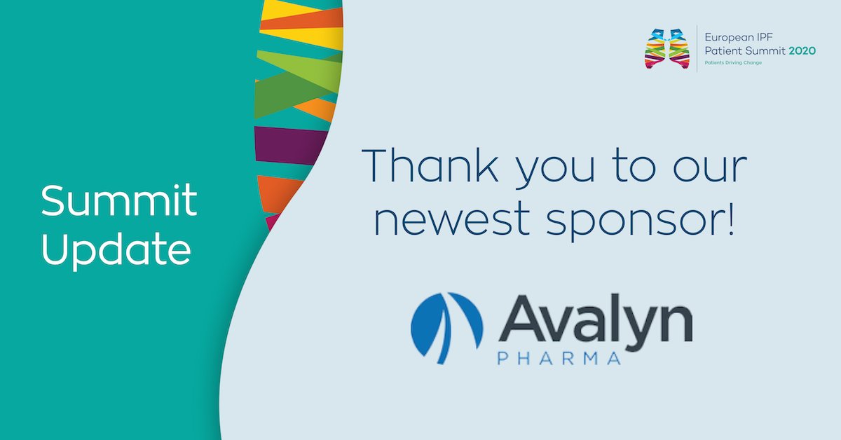 EU_IPFF's tweet photo. Thank you, Avalyn Pharma, for sponsoring the #IPFSummit2020! 🙏 Register and be part of the change https://t.co/upb302epVl https://t.co/596fzJmSZo