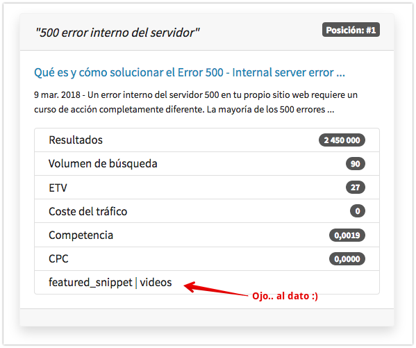 equisele's tweet image. Ojo al dato: #googlesnippets