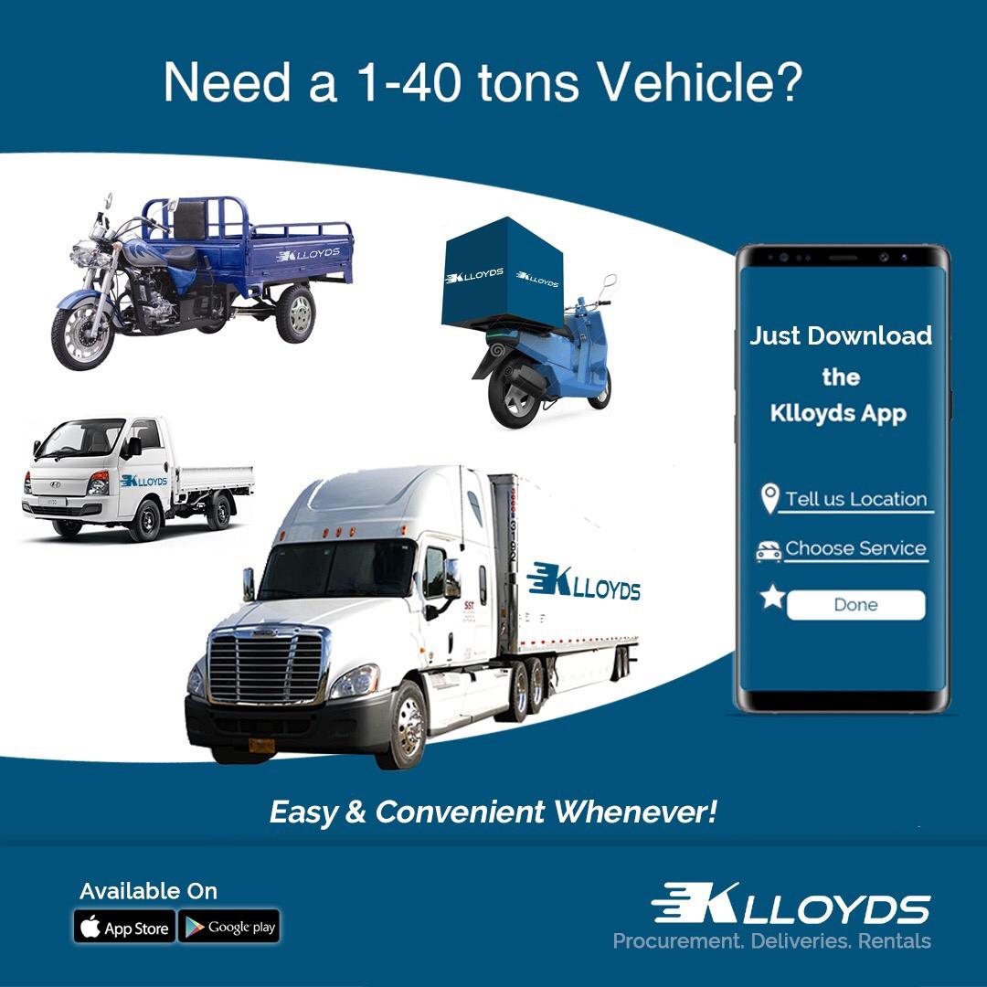 klloydsApp's tweet photo. #Agribusiness just got better!
Reduce #post-harvest loses.
Get a truck on the KLLOYDS APP to transport your produce to the market and
get a #fair price, reduce cost.
Download the KLLOYDS APP now!
#klloyds_experience
#klloyds
#agribusiness
#farming https://t.co/rtaWzC8c5h