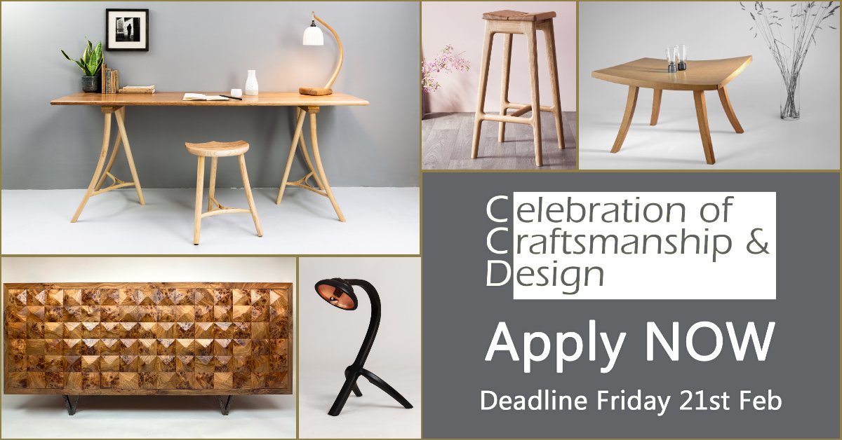 Our exhibitor application process for our 2020 event is NOW OPEN, application deadline Friday 21st February. Please let everyone know! Apply at celebrationofcraftsmanship.com/why-exhibit #design #designermakers #makers #mastercraftsmen #furniture #contemporary #bespoke #handmade #artisan #craft