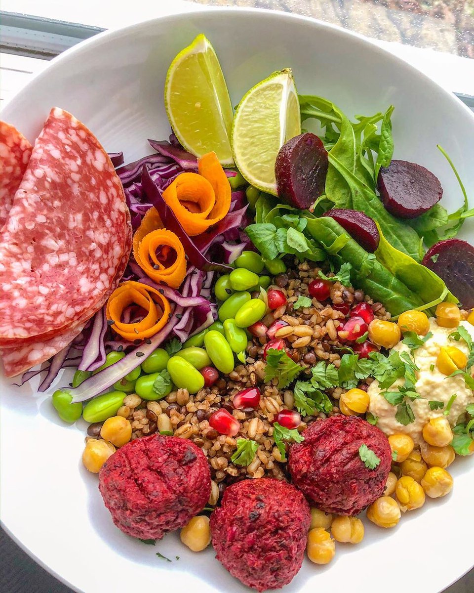 Insta user <a href="/thefoodiemum/">TheFoodieMum</a> is totally right. Salads do not have to be boring. As she has proved right here with this colourful bowl of deliciousness featuring our beetroot falafels. And whether you're a meat eater or not, our falafels go with anything 😛 #Flexitarian