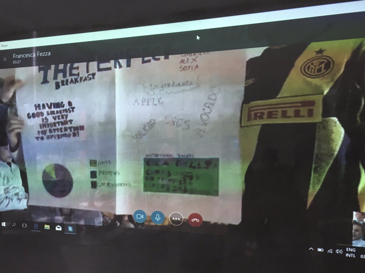 Tatianapopab's tweet image. Today we had our planned @SkypeClassroom seasion with our @eTwinningEurope partner @francifrix from @eTwinning_Ita to discuss #perfectbreakfast #SDG12 #sdgs #responsibleconsumption at @EducationHis @HIS_Moldova