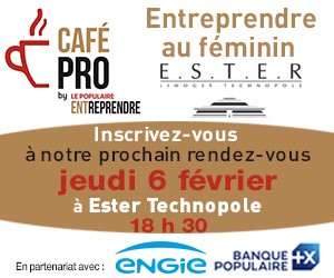 [AGENDA] 🗓️ Le 6/02, à 18h30, #CaféPro du <a href="/lepopu_eco/">Le Populaire Entreprendre</a> sur le thème l'#entrepreneuriatauféminin, à #ESTERTechnopole.
Interventions : D. Ferreira Garcez, I. Lescure, S. Queyroi, L. Sandoval &amp; J. Vandenbergue 
👉 Inscription : bit.ly/391tYeY