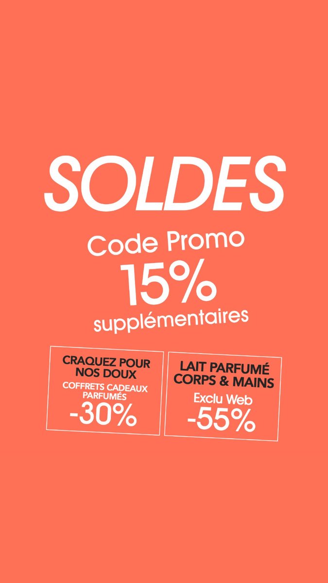 DelitesF's tweet photo. SOLDES 🤩 -15% supplémentaires sur tous nos #produitsdebeaute. Les #musthave de l'hiver à prix mini jusq 04/02 sur notre #onlineboutique https://t.co/Y7p6WYdooh 👈

Dépêchez vous, profitez de vos #offres! Communiquez le code SOLDES15. https://t.co/pOprPfEdDq