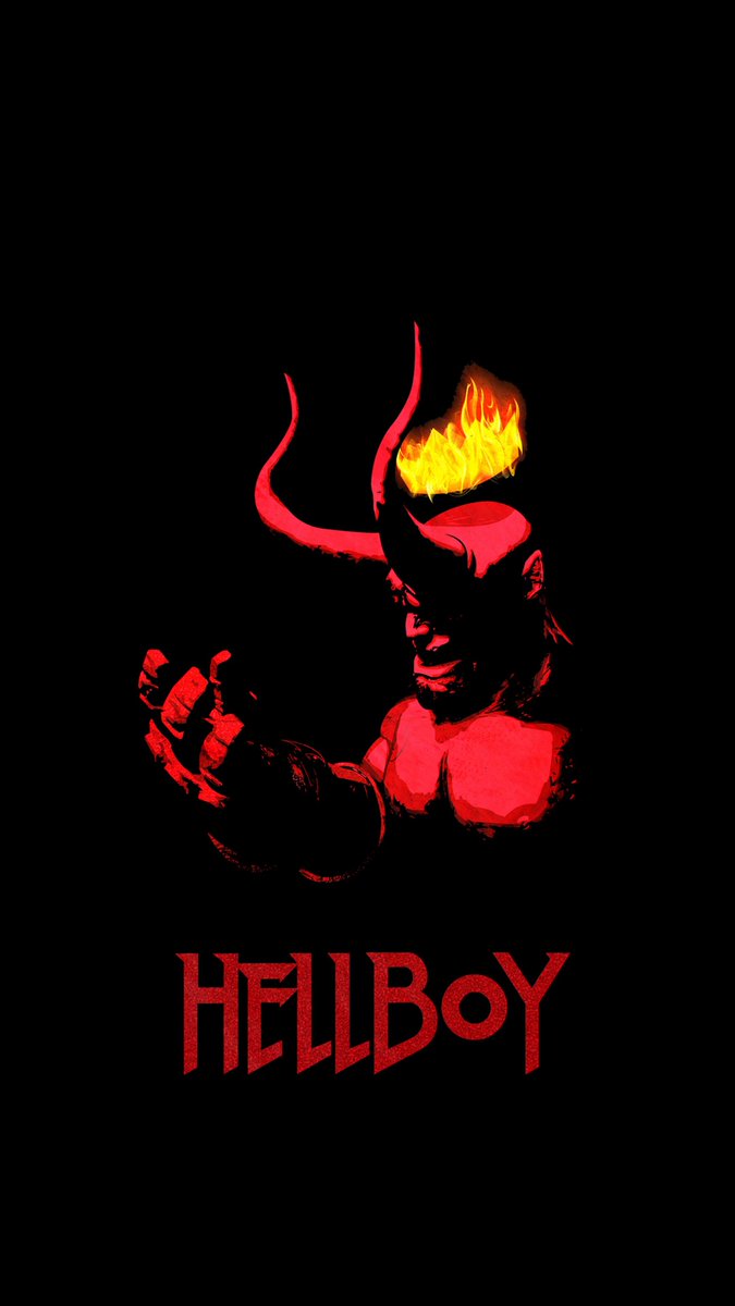 New Amoled background by: /u/JasonBeerling titled: Hellboy v2 (2160x3840). Upvote the post here: reddit.com/r/Amoledbackgrounds/comments/ey5ouo/hellboy_v2_2160x3840/ #Amoled #Wallpapers #Backgrounds