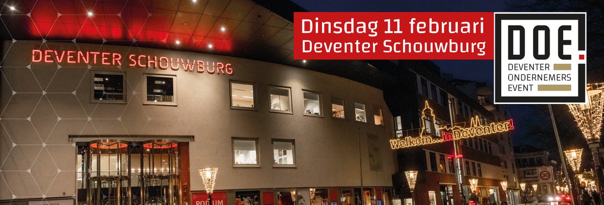 Ben jij er bij op 11 februari? Dan is het #Deventer Ondernemers Event in de Schouwburg. Niet alleen wordt deze avond de Beste #Ondernemingsverkiezing gehouden, ook wordt dan het nieuwe Deventer #Informatiestad #magazine gepresenteerd. Meld je aan via: deventerondernemersevent.nl/aanmelden