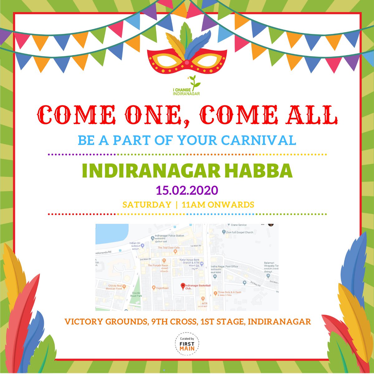 icindngr's tweet photo. Head to Victory Grounds, Indiranagar on 15th February for a day filled with joy, creativity and togetherness. 
#Indiranagar #indiranagar  #whatsupbangalore  #whatshotbangalore #bengaluru #bengaluruweekends #carnival #residents #bengalurucitizens https://t.co/KeT8MteiZf