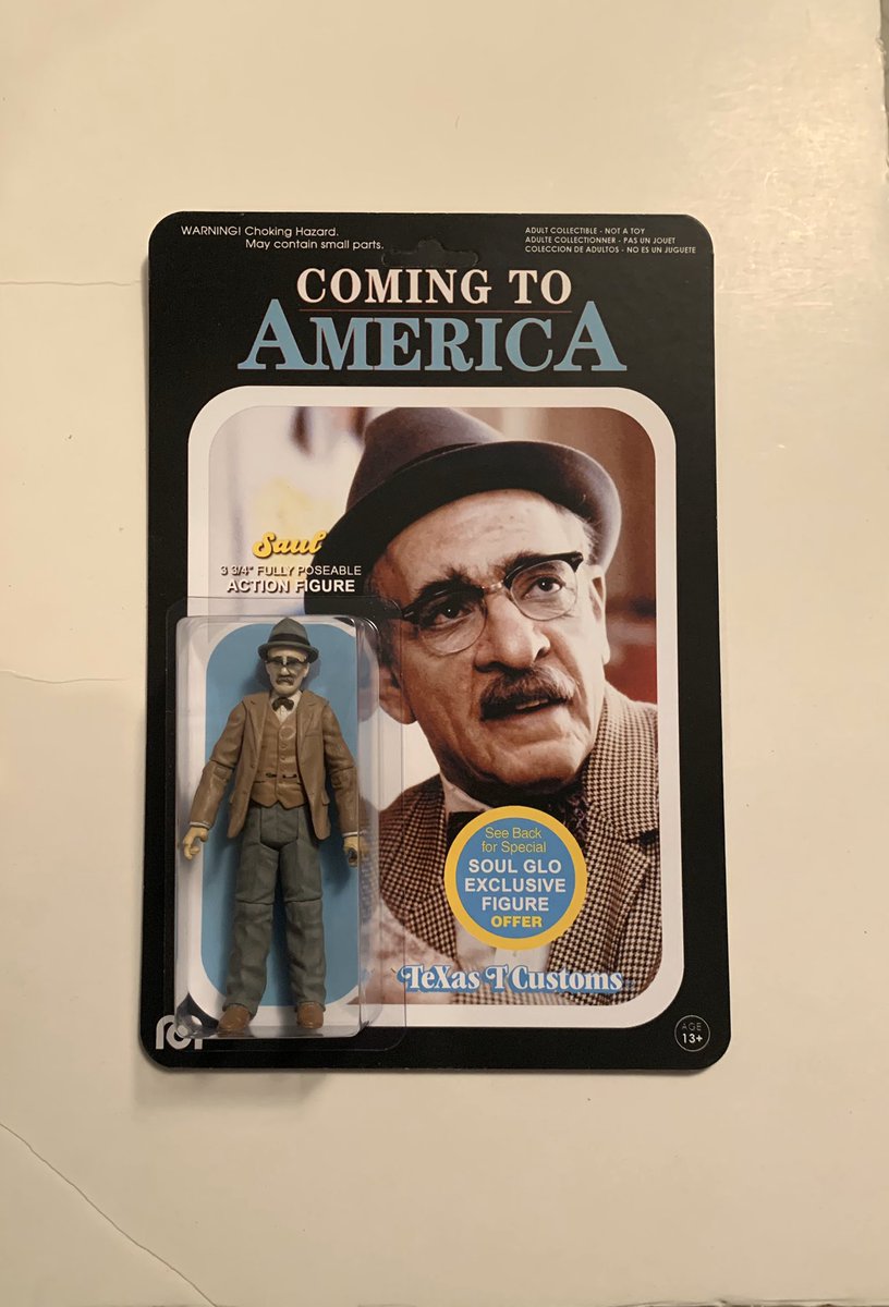 TeXasTCustoms's tweet photo. Ahhh Haa,Ahhh Haa, Next up Coming to America “Saul” custom figure. Swipe to see pics, I sculpted a bigger nose, added a mustache, and painted to bring this guy to life! Was a fun one to do, next up..Lisa! Cheers #texastcustoms #empireblisters #ComingToAmerica #ComingToAmericaSaul https://t.co/gdyq6T8pE4