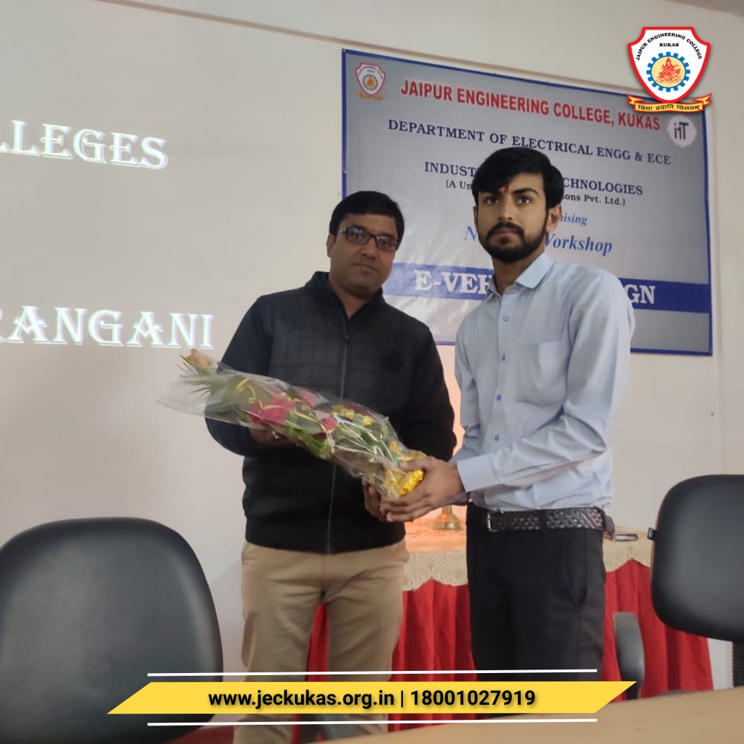 jecgroupofclgs's tweet photo. National Workshop on “𝗘-𝗩𝗲𝗵𝗶𝗰���𝗲 𝗗𝗲𝘀𝗶𝗴𝗻” was held today at JEC Group of College Jaipur. 
Website : https://t.co/SEwGAH6Pv9
Enquiry : 18001027919

#flightwithJEC #National #Workshop #Jaipur #Engineering #Engineeringcollege #pinkcity #Rajasthan #technology #innovation https://t.co/fT4HrlafoK