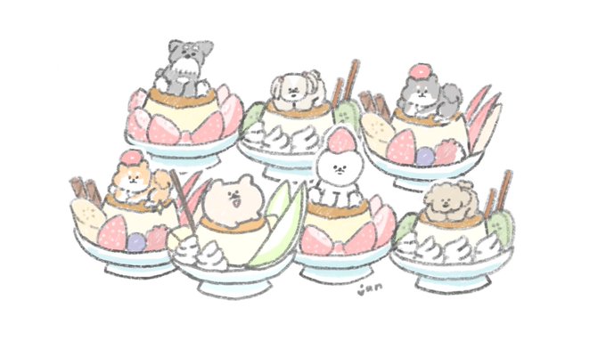 プリンアラモードこいぬのせ? 