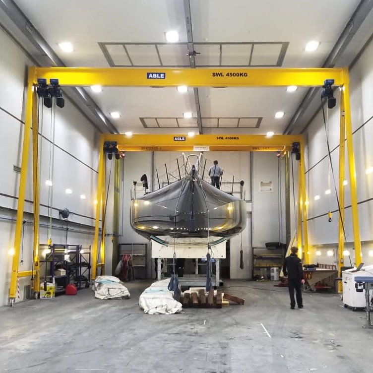 ATRacing99's tweet photo. Repairs to HUGO BOSS are progressing well, and we’re on track to be back on the water by March. 

😎👊

@ImocaGS @VendeeGlobeENG @VendeeGlobe #VendeeGlobe
#sailing #IMOCA #VG2020 https://t.co/5gE4S3Hv1V