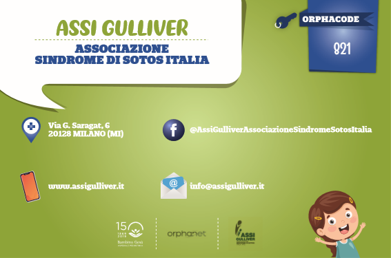 OrphanetIT's tweet photo. 👥Carta d'identità
Sindrome di #Sotos. Ne avete mai sentito parlare?
Per conoscere meglio questa malattia che da iperaccrescimento e disabilità intellettiva, esiste A.S.S.I. Gulliver.
Insieme potrete promuovere l'inclusione sociale delle persone affette↘️
https://t.co/PtFcabjgXF https://t.co/4meJTGpNFO
