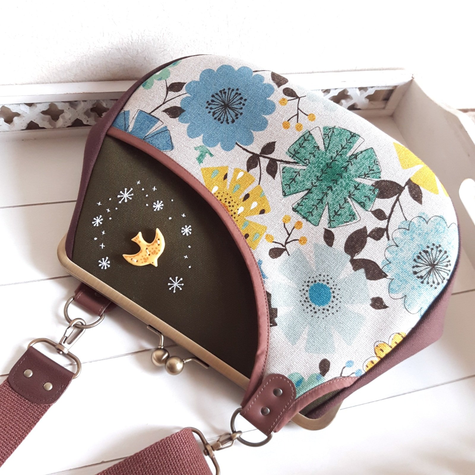 ★新作★がま口ポーチ・財布＊スーちゃん＆ハウス＆いぬ＊ハンドメイド＊ ☆最終1点・新作☆がま口ポーチ・財布＊スーちゃん＆ハウス