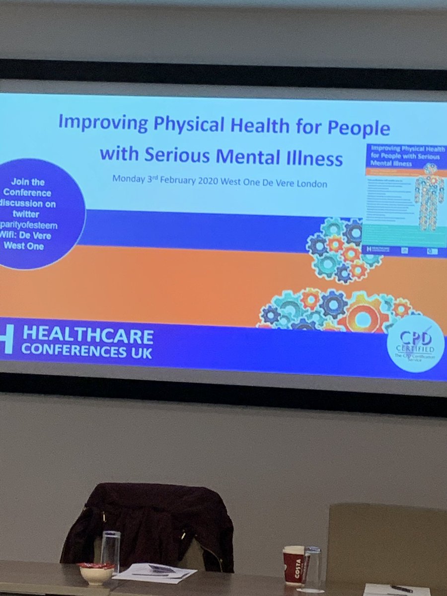A packed day ahead #parityofesteem
Improving physical health for people with serious mental illness