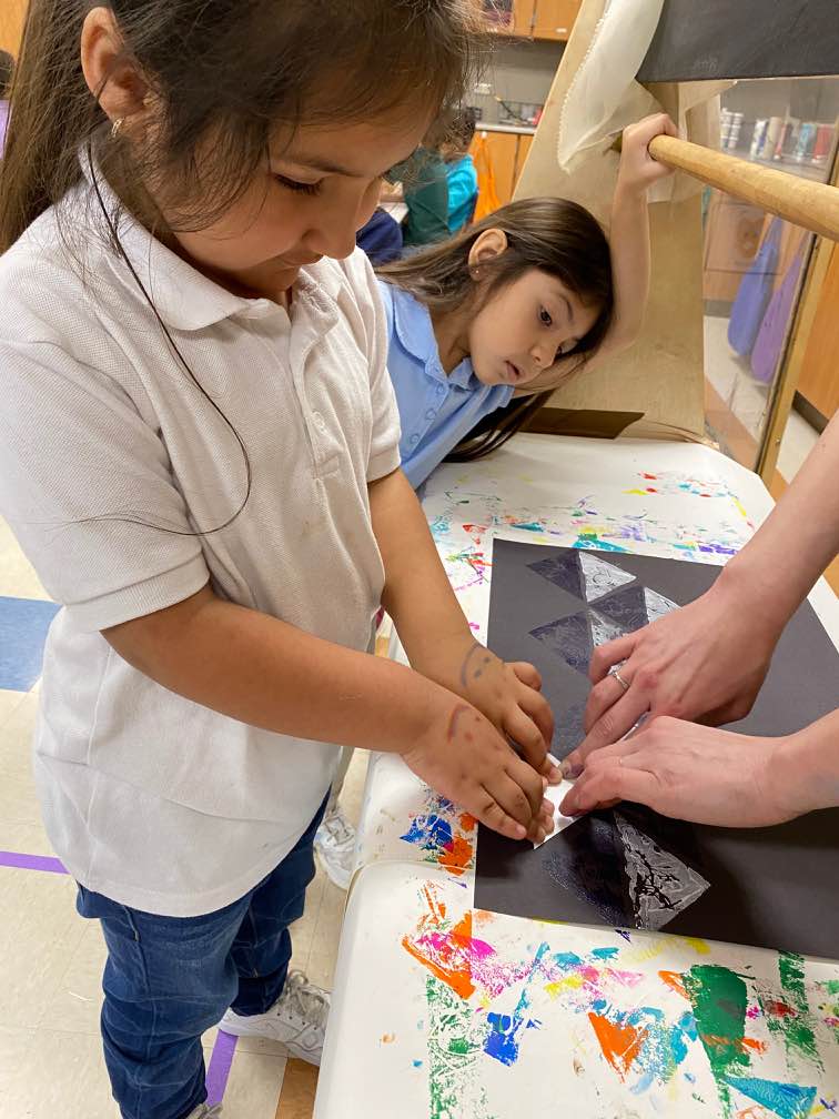 ManorEELC_Art's tweet photo. In celebration of Black History Month each pre-k 4 class has collaborated to create an African batik print! @Manor_FA @ManorISDEC #BlackHistoryMonth https://t.co/da7yWMMnpa