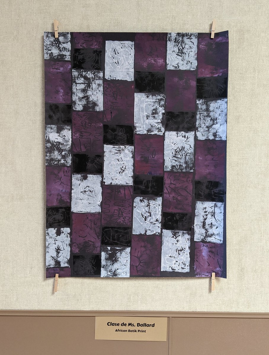 ManorEELC_Art's tweet photo. In celebration of Black History Month each pre-k 4 class has collaborated to create an African batik print! @Manor_FA @ManorISDEC #BlackHistoryMonth https://t.co/da7yWMMnpa