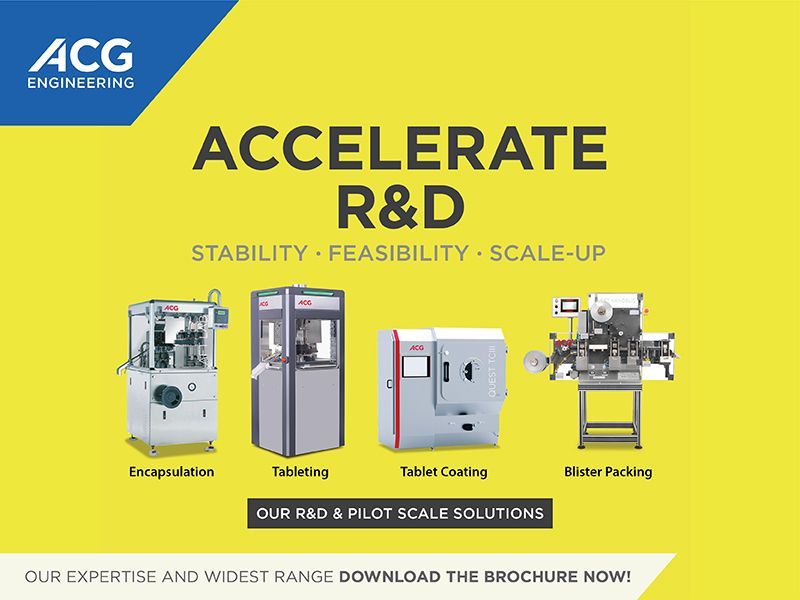 ACGWorld's tweet photo. #ACG strives to offer R&D and pilot-scale machines to simplify your pharma processes and support innovation. Download our brochure to know the details of our pharma R&D range of products. https://t.co/l7feWKB3Xu #granulation #encapsulation #packaging #acgengineering https://t.co/ct4wqnVjxw