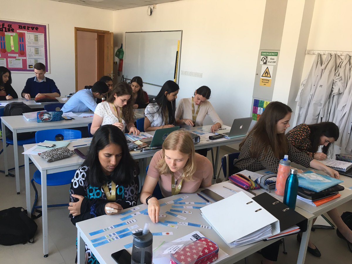lindsaywilgrove's tweet photo. Yr12 HL really enjoyed consolidating and testing their understanding of Semi-conservative replication with a quick game of dominoes. @JESSScienceDept @JESSDubai @JESSSixthForm #JESSBioDept #JESSEnquiry #JESSCriticalThinking #JESSQuestioning #JESSSubjectExpert https://t.co/0Bqu0jwtcI