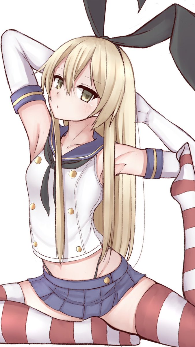 島風(艦隊これくしょん) 「ヨガゼカマシ着色 」|ていえむ＠skeb募集中のイラスト