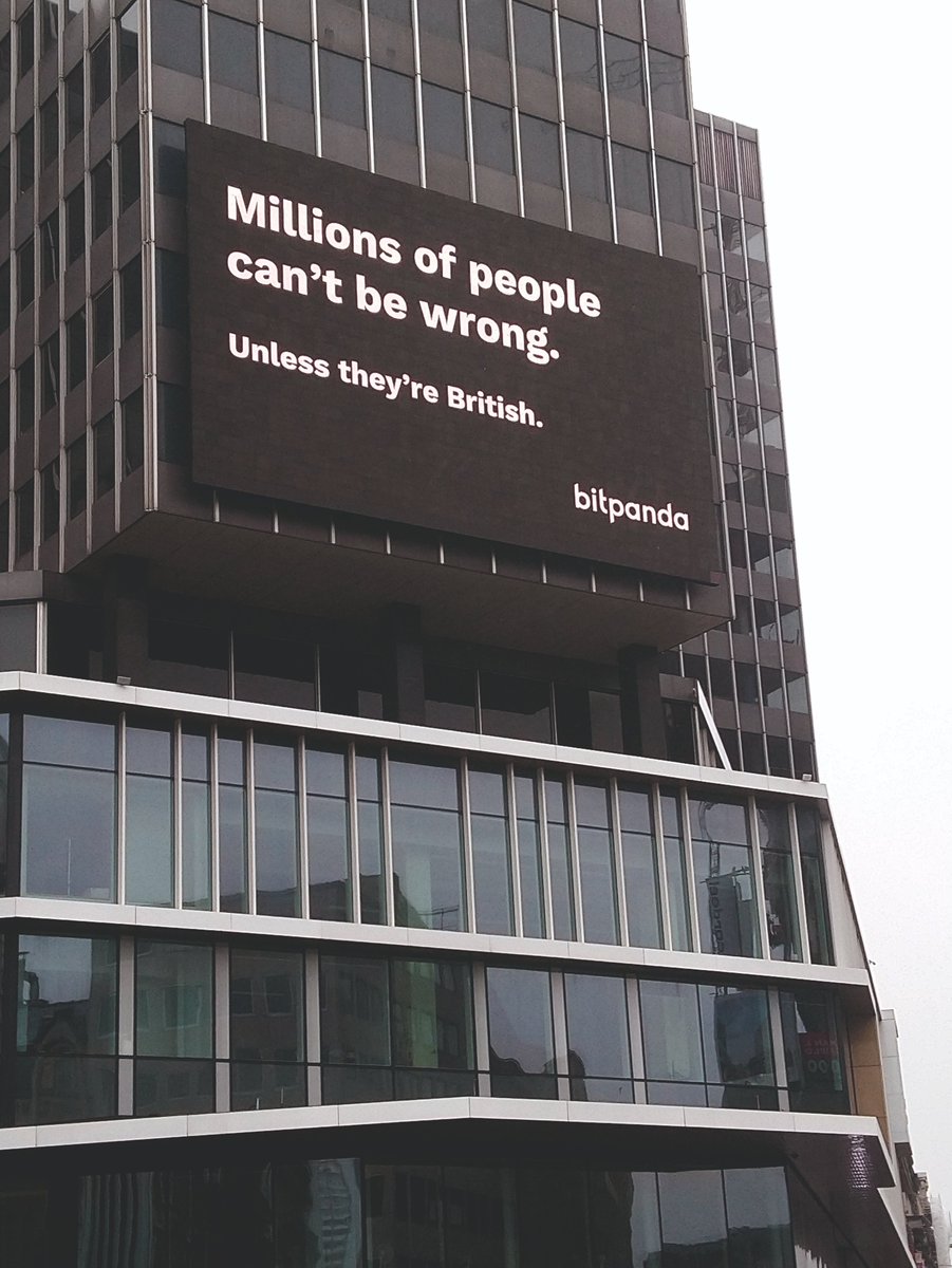 Seen on a building this Brexit weekend at De Bouckère, downtown Brussels.