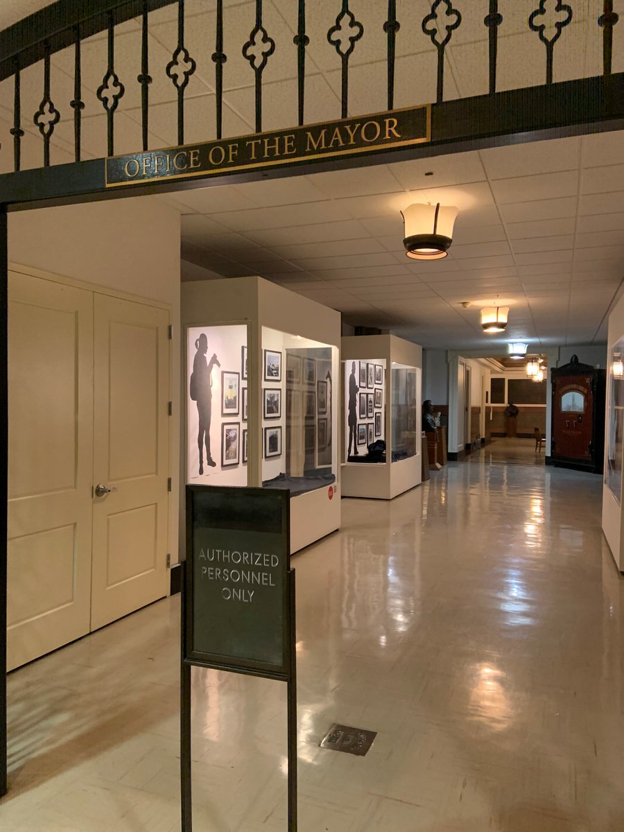 P_C_H_E_'s tweet photo. Last week, we started installing P-CHE's PhotoVoice Exhibit in @PhiladelphiaGov City Hall! Much more to come, but here's a sneak peek of our progress so far.  Thank you, @CreativePHL, for this great opportunity.  The exhibit opens Wed, Feb 5th and will run through March 13th. https://t.co/J7zfoMVZWu