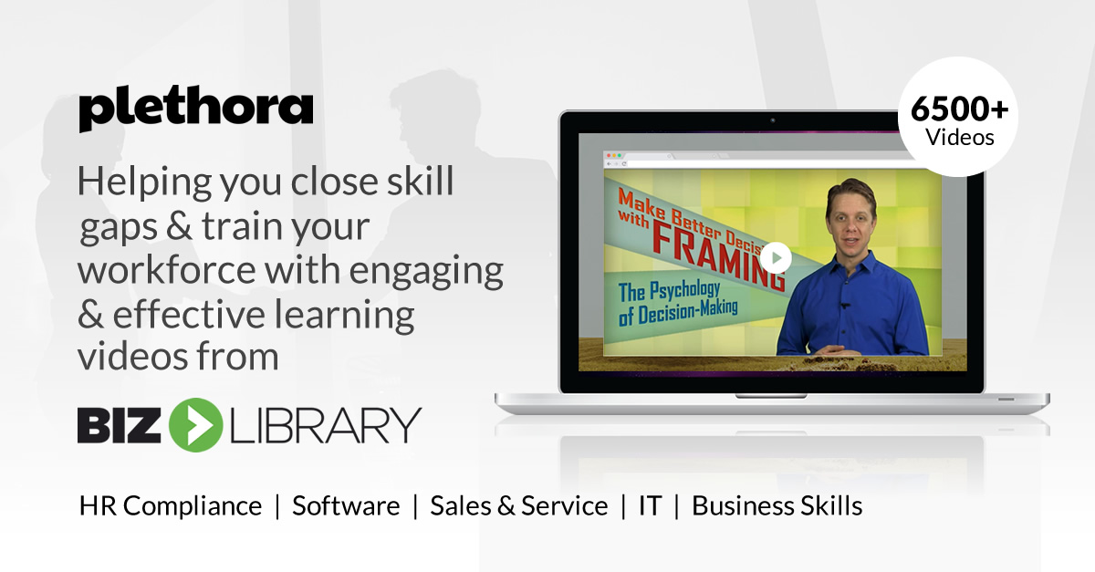 Invincetech's tweet photo. #Plethora partners with @BizLibrary to offer thousands of high-quality #employeeskilling #videos, covering in-demand topics critical for today’s workforce & help you drive measurable results. For more insights, visit https://t.co/eZgSMrgmRN
#OnlineContentLibrary #UpsideLMS https://t.co/EoYwOIBvfF
