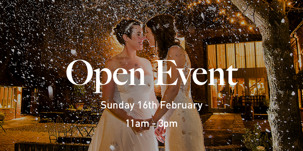 Our next Open Event is on Sunday 16th February from 11am - 3pm. 

To book, click bit.ly/30BSVe5

Paul Willetts Photography

#weddings #weddingvenue #barnweddings #openevent #openday