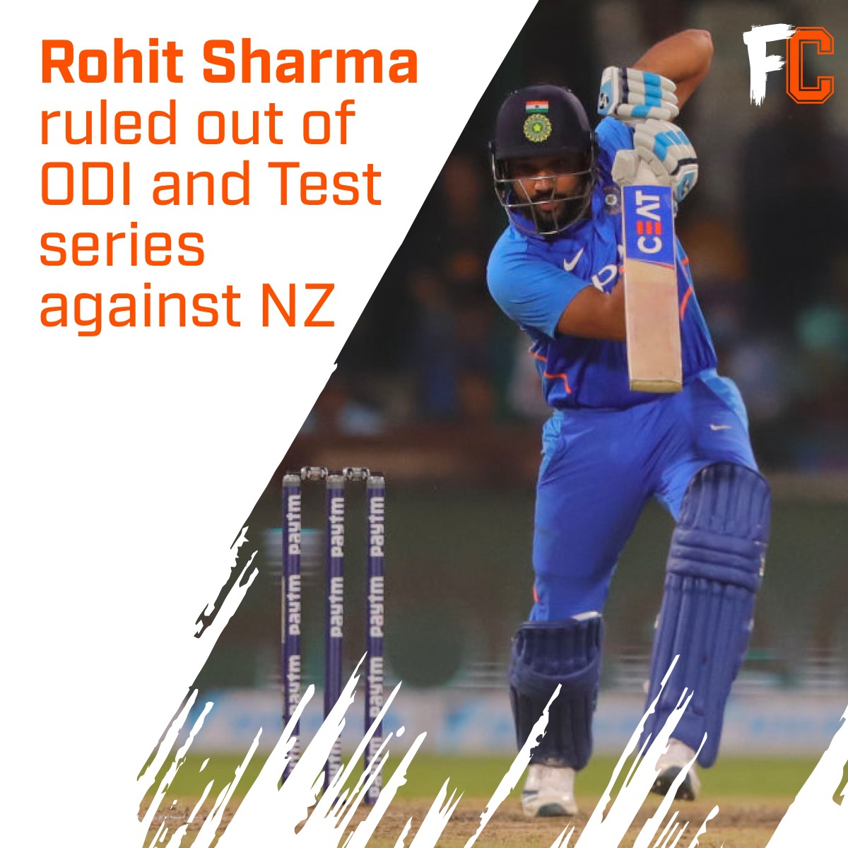 FanCode's tweet photo. Big blow for #TeamIndia as the vice-captain has been ruled out. Read the complete news here: https://t.co/ZDexRyN9RP 

#NZvIND #RohitSharma #FanCode https://t.co/j0lOKU2NcL