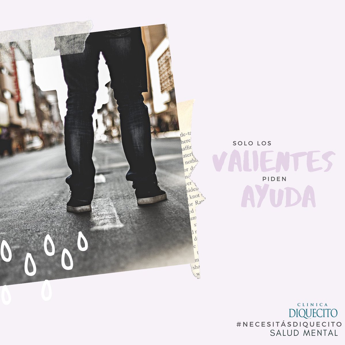 DIQUECITO's tweet photo. No por parecer valiente, dejes la vida en el camino.
Aprendé a controlar la #ansiedad y la #depresión con un programa especialmente pensado para vos.
Más información al https://t.co/3FU9VyHLPn

#saludmental #mentepositiva #saludintegral https://t.co/vmZSBA2H7f