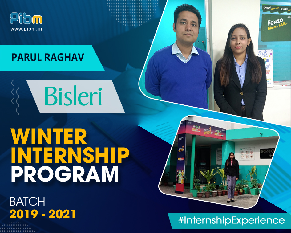 PunePIBM's tweet image. Ms. Parul Raghav from PIBM&apos;s Batch 2019-21, bagged an exciting WIP opportunity with Bisleri. Here&apos;s a glimpse of Ms. Parul during her WIP.

#WinterInternshipProgram #Bisleri #MastersWithPIBM #WIP2020 #PIBMPune