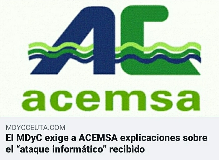 MDyC_CEUTA's tweet photo. ❗#ACEMSA #Recibos
▪︎Para el @MDyC_CEUTA la #paralización en la que se encuentran las herramientas informáticas de la empresa del agua #provoca una gran #incertidumbre en la clientela. https://t.co/63YMbUEVeD