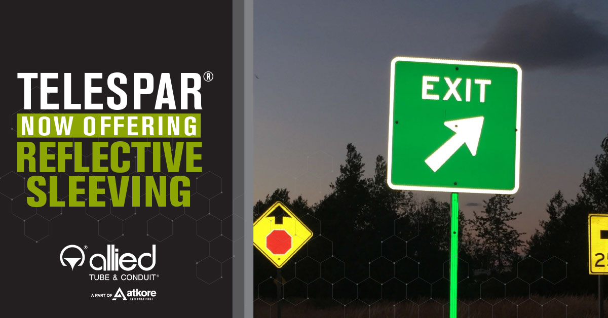 Atkore_Inc's tweet photo. Increase sign visibility with Telespar reflective sleeving #trafficsignage https://t.co/FyJHjV5PAh https://t.co/a45Sse9EJc