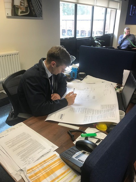 Hightowngroup's tweet photo. Celebrating National Apprenticeship week.  👋👋
This week highlights the impact of apprenticeships on individuals, employers and the economy.  
Meet Andy, Hightown's Quantity Surveyor Apprentice. 😀 
#NAW2020 #LookBeyond #apprenticeships https://t.co/VBpkOlo6rZ
