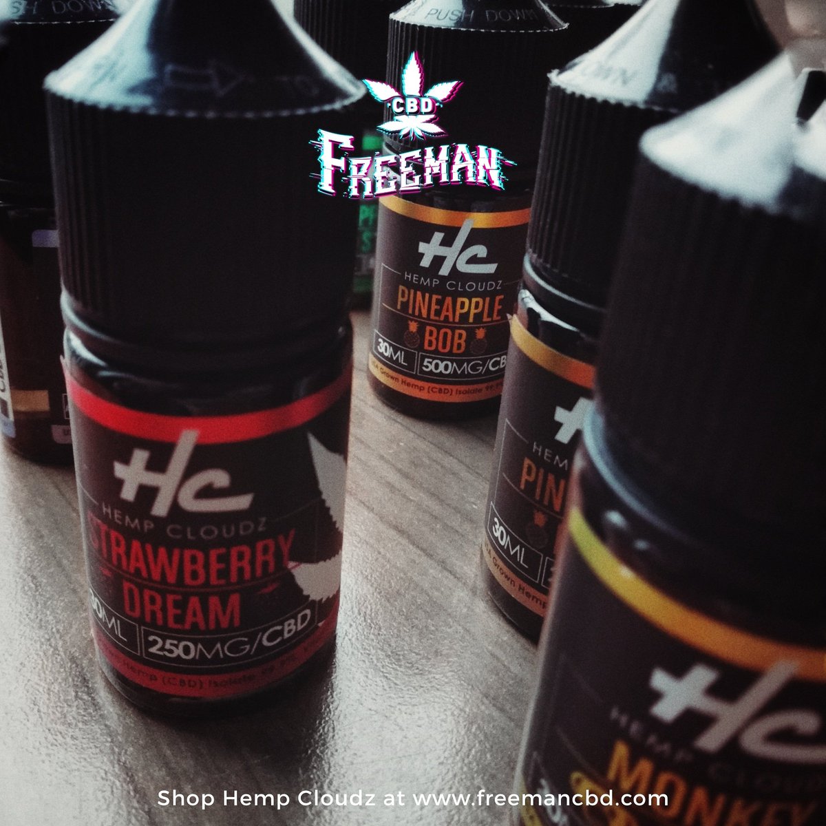 Pineapple 🍍 strawberries 🍓 bannan 🍌 menthol 🌬️which is your favourite #cbd flavor? For me every single flavour profile stands out! 😁👌

➡️ Use code BOGO and get two bottles of #hempcloudz for the price of one.

➡️ Freemancbd.com

#CBD #cbdhealth #vape #vapeon #vaper