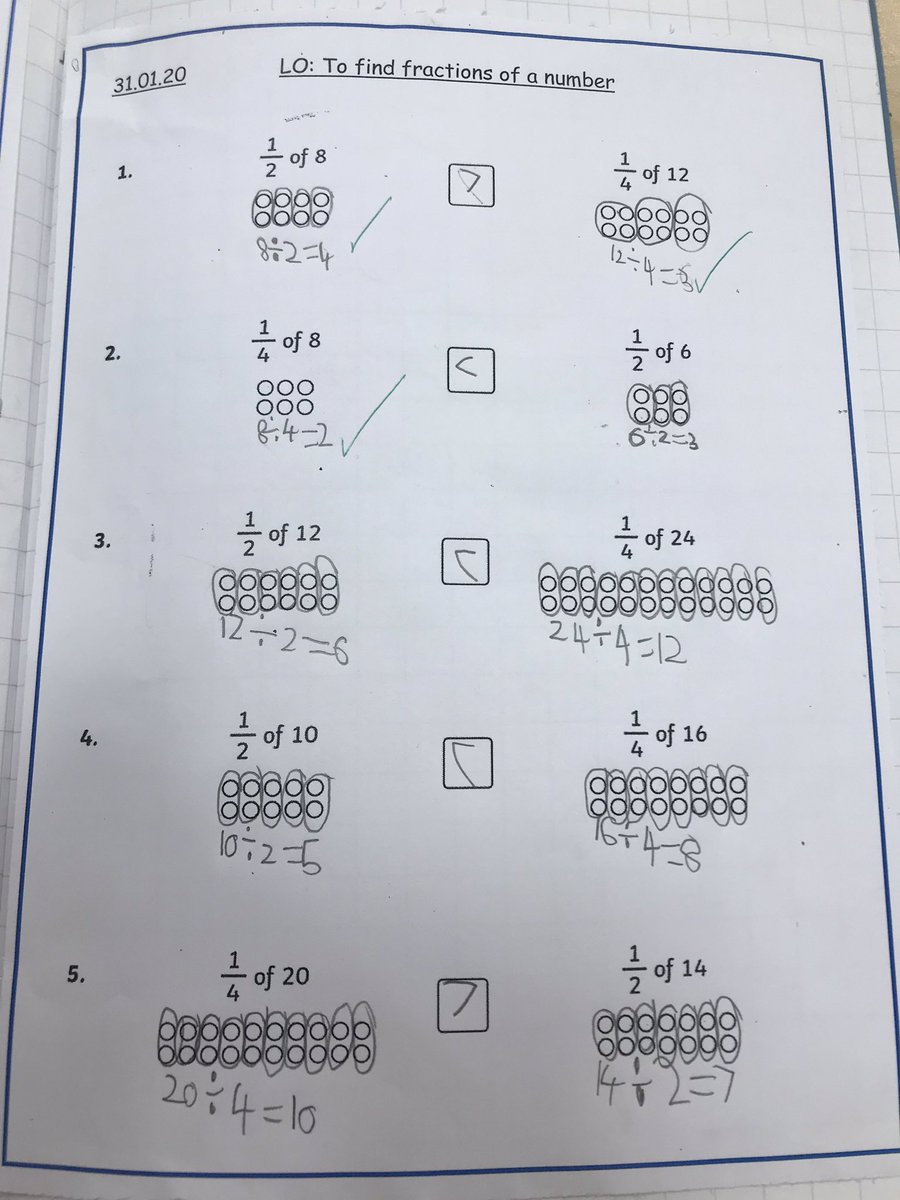 MissDudley6's tweet photo. Great work on fractions today! Everyone giving it a go! 
Lovely to see maths at playtime too in a game of ‘school’ #smithdownmaths https://t.co/j7Gvy2294H