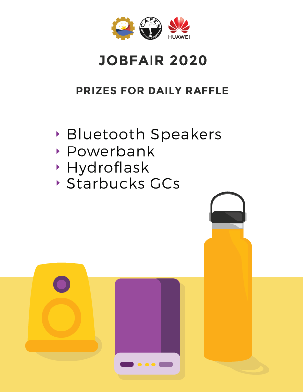 UPCAPES's tweet photo. Get a chance to win amazing prizes by registering at the Secretariat Booth before visiting the company booths! Check out the mechanics
at https://t.co/8L3mkbaEEA for more details.
#EngineeringTheFilipinoFuture https://t.co/kCE7eFgFjj