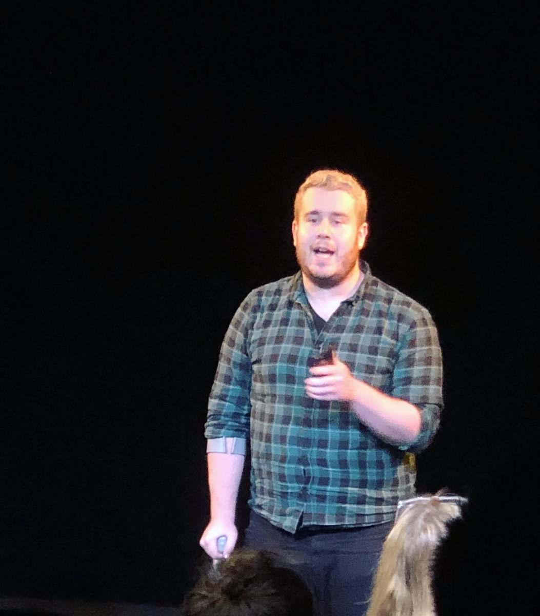 lewisaaron_wood's tweet photo. Really thankful to @SLAMKingsX for giving me the chance to perform yesterday at SLAMinutes! A lot of fun to get back onstage again and improvise a new ending to a poem because I wanted to make a joke. https://t.co/eC8u0z9PTD