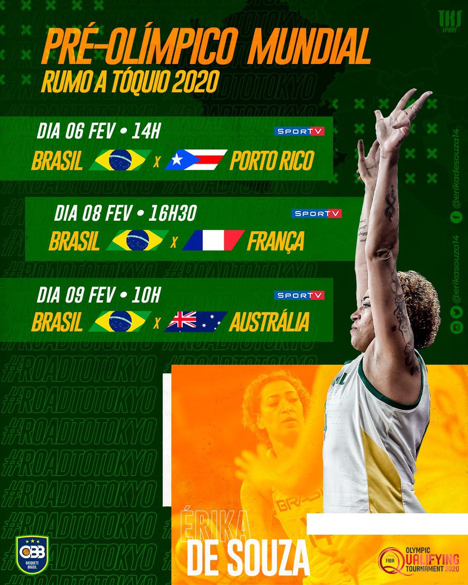 Bota na agenda e vem torcer! 🇧🇷🙏🏼 #roadtotokyo2020 <a href="/basquetebrasil/">Basquete Brasil - CBB</a> <a href="/pbf/">PBF</a> <a href="/LBF_Oficial/">Liga de Basquete Feminino</a> <a href="/paulinolamenha/">Paulino Lamenha</a>