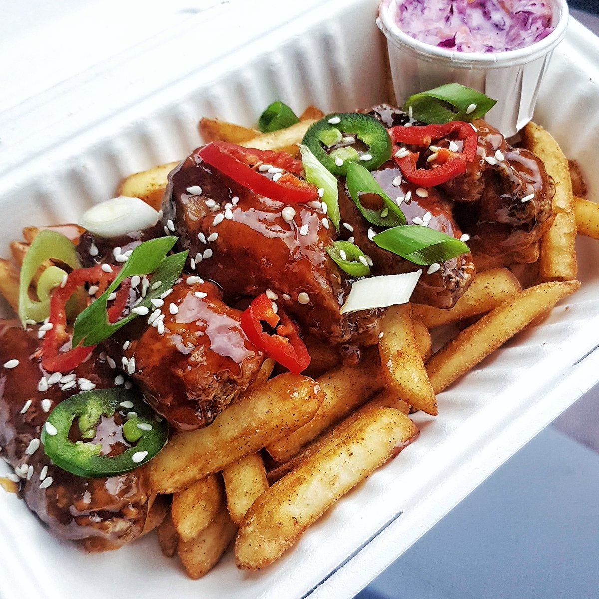 Our Honey BBQ Wings with Fries! 🔥 #chickenwings #SuperBowl