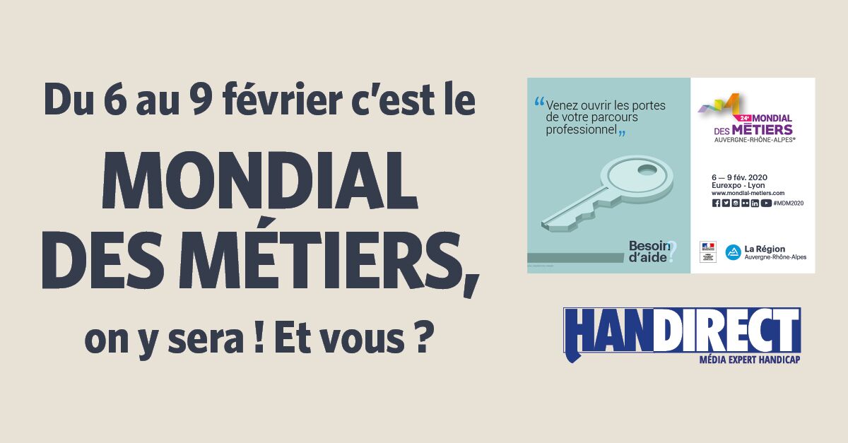 AURAOrientation's tweet photo. Un partenariat qui a du sens entre @handirect et le 24e Mondial des Métiers, parce que chacun a le droit de s'orienter où il le souhaite ! 🤝🚀
#MDM2020 #partenaires #métiers #formation #orientation #handirect #emploi https://t.co/asMf2KThMD