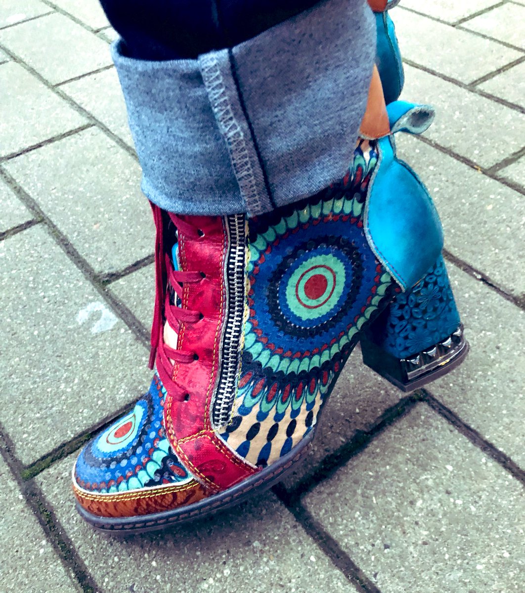 Awesome boots seen at FOSDEM software conference