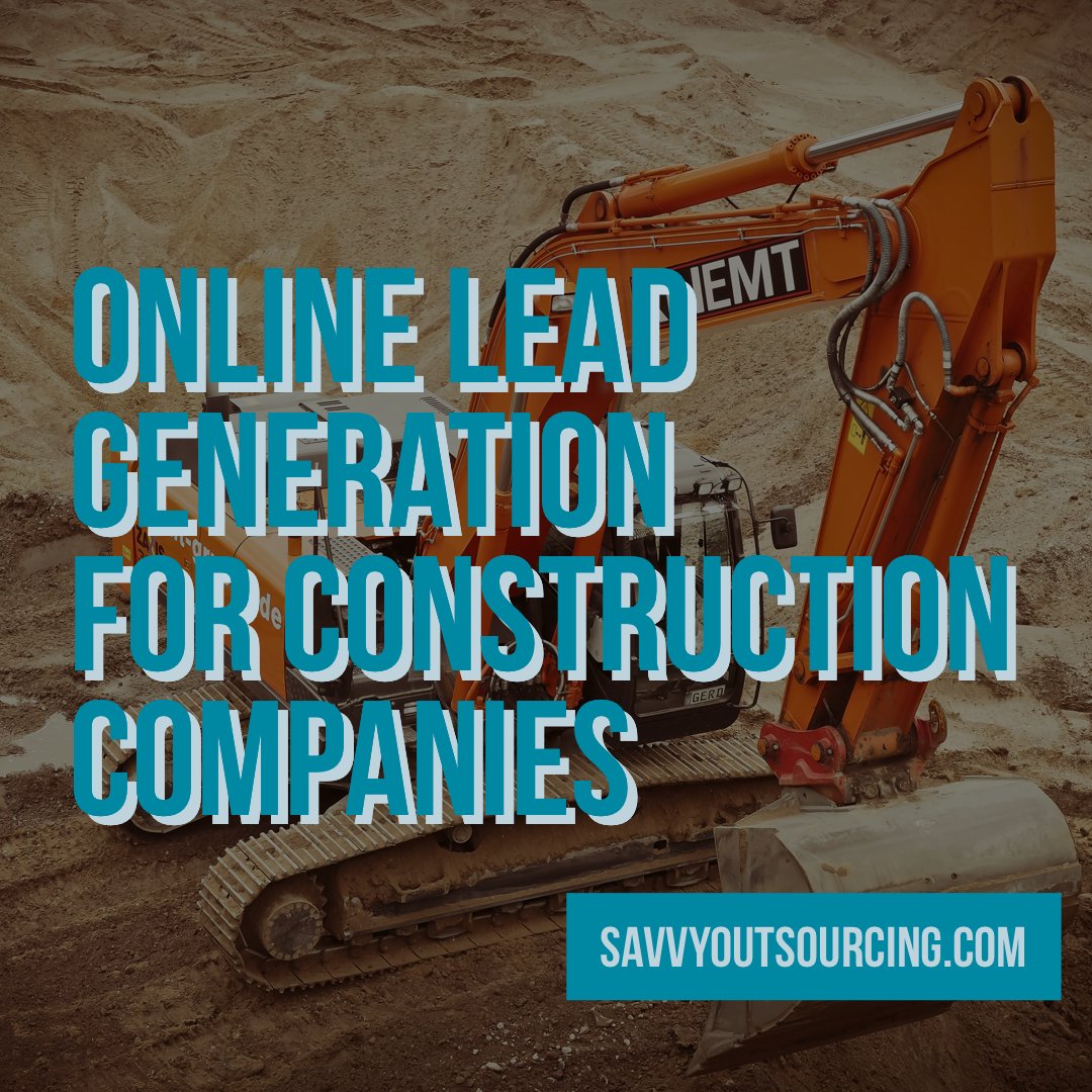 savvyOS's tweet image. Wondering how to generate leads for your construction company online? Continue reading to learn 5 ways your construction business can use the Internet to attract new customers in today’s connected world. savvyoutsourcing.com/marketing/top-…
#leadgeneration #construction #onlineleadgeneration