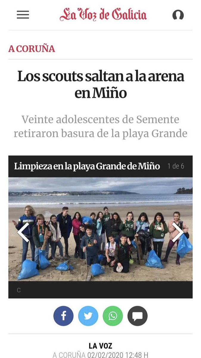 Unha fin de semana de praia para o <a href="/semente597/">Grupo Scout Semente 597</a> na que mostraron unha vez máis a labor de servizo dos #scouts 

Traballamos para construír un mundo mellor e facemolo desde os feitos!

#voluntariado #scout #medioambiente <a href="/ConcelloMino/">Concello de Miño</a>