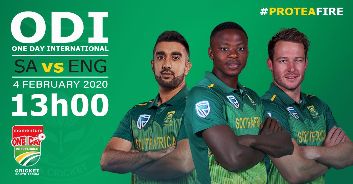 The Proteas take on England tomorrow in the first Momentum ODI of the incoming English tour. Let's back our boys and ignite #ProteaFire as they prepare for the battle at Newlands!
.
.
#SAvENG #Proteas #Cricket #MomentumODI #Megapro #WeAreSport