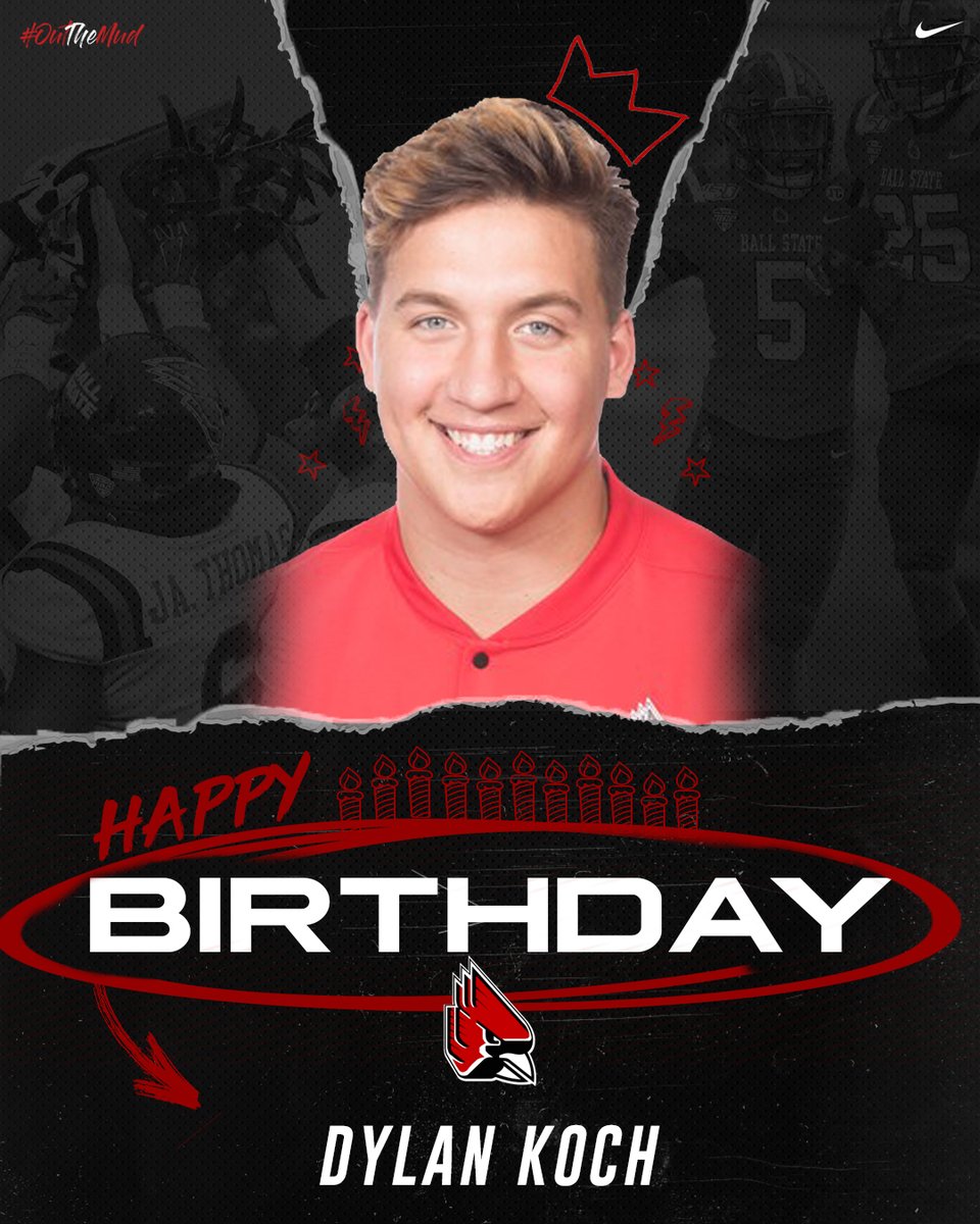 BallStateFB's tweet photo. Retweet to wish a Happy Birthday to RS-Junior Offensive Lineman Dylan Koch (@BigKoch_88) and @CoachAlexBailey's son, Dash! https://t.co/6AyBzLlRH1