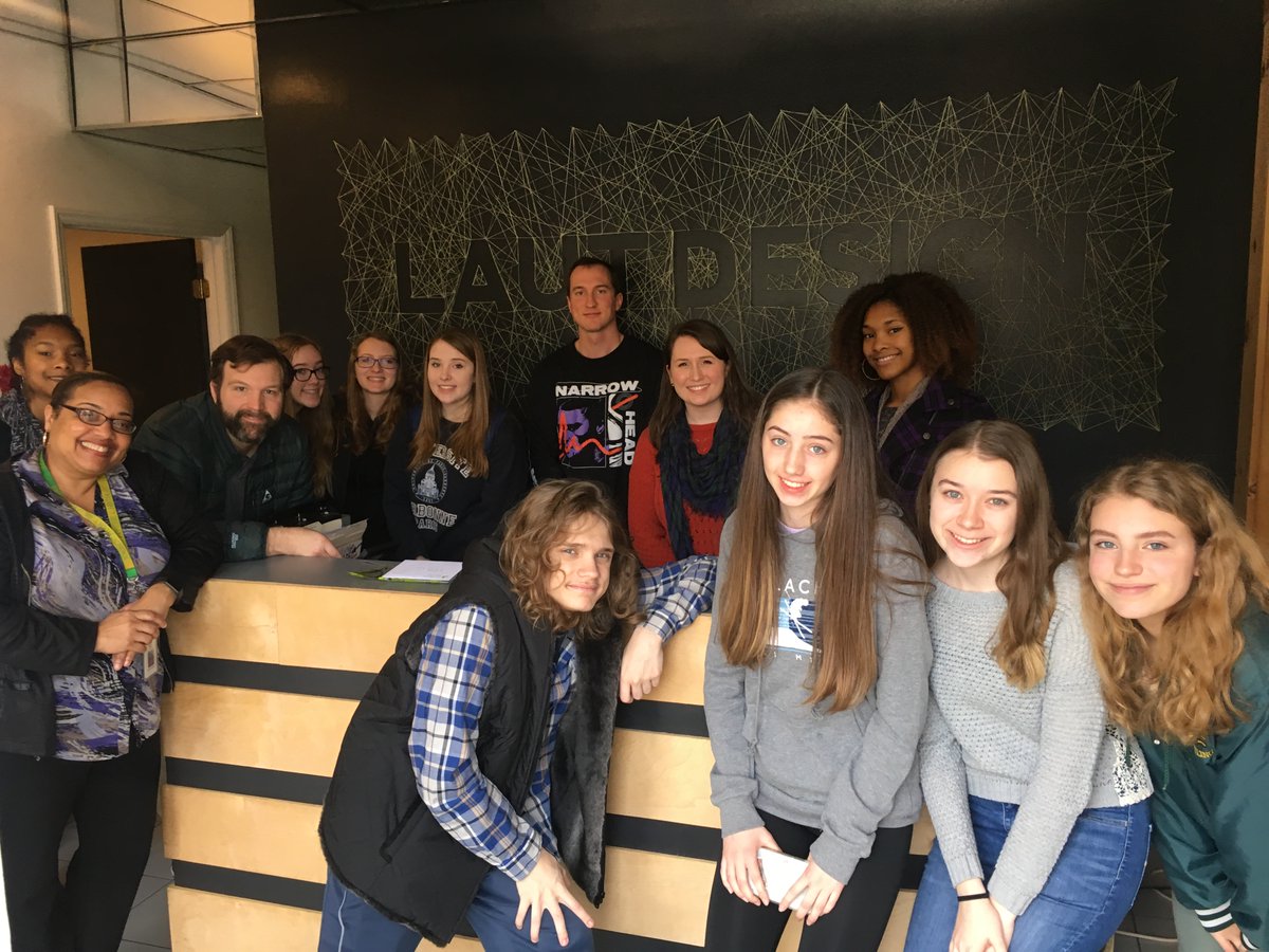 EnloeACD's tweet photo. Enloe's AGA enjoyed their informative and engaging visit to Laut Design last week. https://t.co/kSioUUSUHr