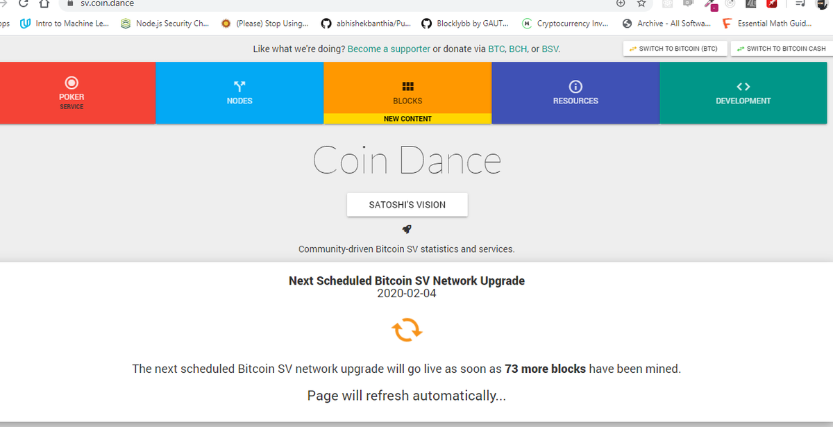 lucifier89's tweet photo. #bsv #bchsv #genesisupgrade #bitcoin #bch #altcoin #ltc #eth
Genesis upgrade process is ongoing
only 73 blocks left as of now :) 😅😅😅😅 https://t.co/nMtK8xuyJH